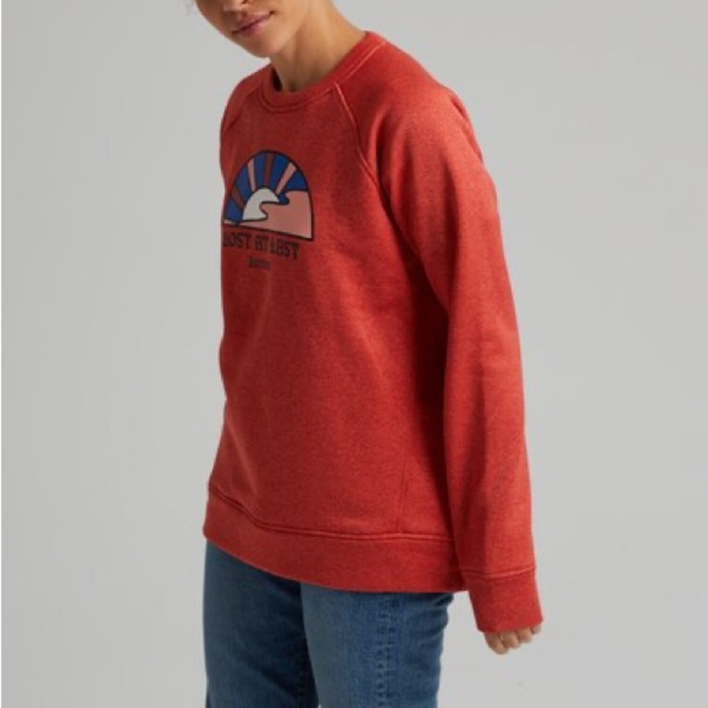 Burton Oak Crew Fleece Cranberry Heather